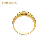 POH KONG 916/22K Yellow Gold Abacus Ring (1294)