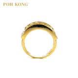 POH KONG 916/22K Yellow Gold Abacus Ring (1262)