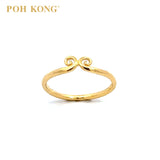 POH KONG 916/22K Yellow Gold Assorted Tight Spell Ring