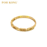 POH KONG 916/22K Yellow Gold Dainty Chain Ring