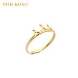 POH KONG 916/22K Yellow Gold Dainty Crown Ring