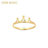 POH KONG 916/22K Yellow Gold Dainty Crown Ring