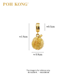 POH KONG 916/22K Yellow Gold Anggun Durian Pendant