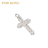 POH KONG 375/9K White Gold Cross Pendant