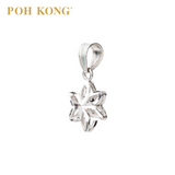 POH KONG 375/9K White Gold Blossom Pendant