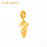 POH KONG 916/22K Disney Mickey Ice Cream Charm Pendant