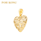 POH KONG 916/22K Yellow Gold Anggun Heart Shape Charm Pendants