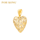 POH KONG 916/22K Yellow Gold Anggun Heart Shape Charm Pendants