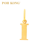 POH KONG 916/22K Gold Exquisite Alphabet Pendant I