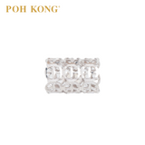 POH KONG 375/9K White Gold Cylinder Charm Pendant