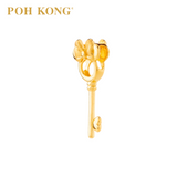 POH KONG 916/22K Yellow Gold Disney Minnie Key Pendant