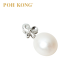 POH KONG 375/9K White Gold Butterfly Pearl Pendants