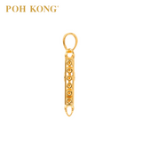 POH KONG 916/22K Yellow Gold Auspicious Abacus Charm Pendant