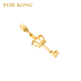 POH KONG 916/22K Yellow Gold Crown Key Pendant