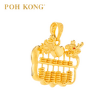 POH KONG 916/22K Happy Love Perpeul Lover Abacus Pendant