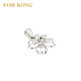 POH KONG 750/18K White Gold Heart Shaped Pandent