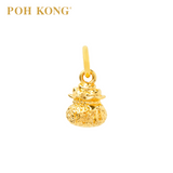 POH KONG 916/22K Yellow Gold Blessing Pendant