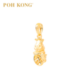 POH KONG 916/22K Yellow Gold Auspicious Fortune Abacus Snake Pendant