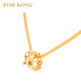 POH KONG 916/22K Yellow Gold Auspicious Wealth Snake Pendant