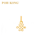 POH KONG 916/22K Yellow Gold Auspicious Eternal Knot Pendant