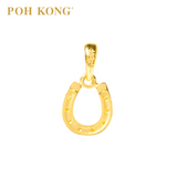 POH KONG 916/22K Yellow Gold Auspicious  Horseshoe Pendant