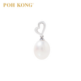 POH KONG 375/9K White Gold Heart of Pearl Pendant