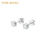 POH KONG 750/18K White Gold D'First Luxe Diamonds Earrings