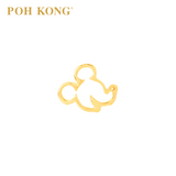 POH KONG 916/22K Gold Disney Mickey Magic Stud Earrings