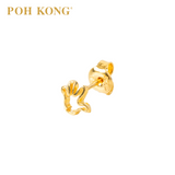 POH KONG 916/22K Gold Disney Mickey Magic Stud Earrings