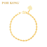 POH KONG 916/22K Yellow Gold Twist Beads Bracelet