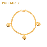 POH KONG 916/22K Yellow Gold Auric Embrace Bracelet