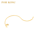 POH KONG 916/22K Yellow Gold Criss Cross Heartstream Bracelet