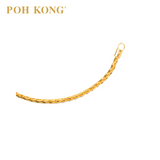 POH KONG 916/22K Yellow Gold Criss Cross Heartstream Bracelet