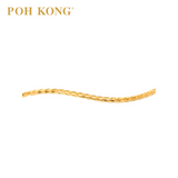 POH KONG 916/22K Yellow Gold Criss Cross Heartstream Bracelet