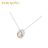 POH KONG 750/18K White Gold D'first Diamond Luminous Grace Necklace