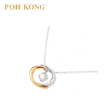 POH KONG 750/18K White Gold D'first Diamond Eternal Glow Necklace