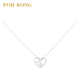 POH KONG 750/18K White Gold D'first Diamond Pure Affection Necklace