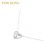 POH KONG 750/18K White Gold D'first Diamond Pure Affection Necklace