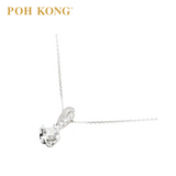 POH KONG 750/18K White Gold D'first Diamond Essence Necklace