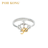 POH KONG 750/18K White Gold Disney Enchanted Crown Ring