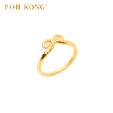 POH KONG 916/22K Yellow Gold Celestial Link Ring