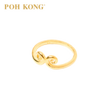 POH KONG 916/22K Yellow Gold Celestial Link Ring