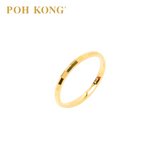 POH KONG 916/22K Yellow Gold Eternal Loop Wedder Ring