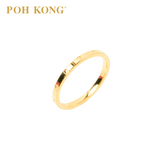 POH KONG 916/22K Yellow Gold Tiny Love Wedder Ring