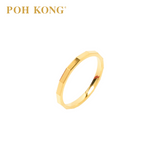 POH KONG 916/22K Yellow Gold Spiral Elegance Wedder Ring