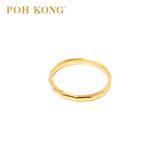 POH KONG 916/22K Yellow Gold Spiral Elegance Wedder Ring