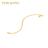 POH KONG 916/22K Yellow Gold Serene Beads Bracelet