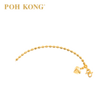 POH KONG 916/22K Yellow Gold Serene Beads Bracelet