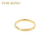 POH KONG 916/22K Yellow Gold Endless Love Wedder Ring