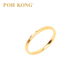 POH KONG 916/22K Yellow Gold Simplicity Wedder Ring